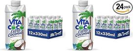 "Vita Coco" - spaustas kokosų vanduo, 12 x 330 ml, be glitimo, su vitaminu C ir kaliu, kokosų skonio (2 vnt.)