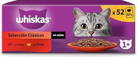 "Whiskas" drėgnas maistas su padažu katėms Classic Selection 13 x 4 maišeliai x 85g
