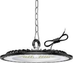 1 pakuotė 100W garažo šviesa, 15000LM LED darbo šviesa, 6000K Cool White UFO High Bay Light, IP65 vandeniui atsparus LED garažo apšvietimas gamykloms, sandėliams, dirbtuvėms