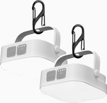 2 pakuočių 4000LM LED stovyklavimo lempa, įkraunama stovyklavimo lempa, saulės stovyklavimo lempa su karabinu, vandeniui atspari pakabinama palapinės lempa su 4 režimais lauke, skaitymui, žygiams, avarinėms situacijoms