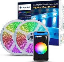 20 m "ZigBee" LED juostelių rinkinys, veikiantis su "Hub Bridge" tiltu, "Tuya Gateway" išmaniosios programėlės valdymui, RGB šviesos juostelės, veikia tiesiogiai su "Echo Plus" "Alexa" valdymui balsu