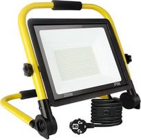 200 W LED statybinis prožektorius, 21600 LM itin ryški darbo šviesa, nešiojamas statybinis prožektorius, 6000 K dienos šviesos baltos spalvos, IP66 vandeniui atsparus, ES kištukinis statybinis apšvietimas su 3,5 m kabeliu ir jungikliu, skirtas dirbtuvėms,