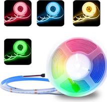 24 V 5 m COB LED juosta RGBW Dimmable (tik LED juosta), RGB + šiltai balta LED juosta Fairy Lights didelio tankio 784LEDs/M, lanksti LED juosta be šviesos taškų, skirta virtuvei, miegamajam, "pasidaryk pats" apšvietimui