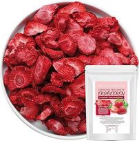 300 g liofilizuotų braškių - Džiovintos braškės - Braškių traškučiai - griežinėliais - Gryni vaisiai - 100% braškės Limfood