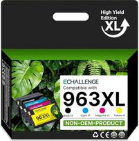 963XL Suderinamos su HP 963XL rašalo kasetės Multipack Suderinamos su HP OfficeJet Pro 9010 9012 9013 9014 9015 9016 9018 9019 9020 9022 9023 9025 9026 9028 ( 11.11..Pakuotė po 4) rašalo kasetės