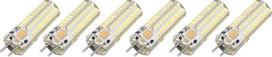 Akozon GY6.35 LED lemputė 7 W AC DC12 V 700 lm 72 LED lemputės 360 Dee LED Corn Light Bulb for Pendant Lights Ceiling Lights (White Light) Pack of 6