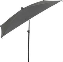 AKTIVE 61151 Kvadratinis terasos skėtis 175 x 175 cm Pilkas pasukamas plieninis stulpas Poliesterio audinys su UV30 apsauga 4 stiprios spyruoklės Lengvai surenkamas ir laikomas sodo skėtis