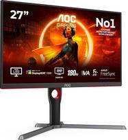 AOC Gaming Q27G3XMN 27 colių QHD monitorius, 180 Hz, "FreeSync Premium Pro.", HDR1000 (2560 x 1440, 1 ms GTG, HDMI, Display Port), juodas/raudonas