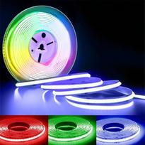 Arotelicht COB LED Streifen RGB 5m 12V COB dimmbar, COB LED Strip Lichterkette Hohe Dichte 810LEDs/M IP20 für Schlafzimmer Küche Home Innendekoration