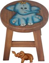 Art Craft KH001 Dažyta ir raižyta vaikiška taburetė Medinė kėdutė 27 cm aukščio