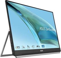 ASUS ZenScreen MB249C - 24 colių nešiojamasis USB monitorius - "Full HD" 1920 x 1080, C tipo USB 60 W, HDMI, automatinis pasukimas, stovas, "FreeSync" - IPS skydelis, 16:9, nuo atspindžių apsaugotas garsiakalbis, juodas