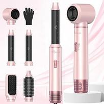 Atopskins 5 in 1 Haarstyler Air Styler Set, 1000W Airbrush,60000RPM Föhnbürste Haarstyler, Lockenstab mit Luft Links/Rechts, Negative Ionen Pflege,Sie dem Haar Volumen, Locken und Föhnen Sie Haar