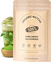 Aukščiausios kokybės Matcha arbatos milteliai, kulinarinės klasės, pirmojo pavasario derliaus, natūraliai veganiški, be priedų, švelnaus skonio - žalioji arbata Latte, kokteiliams, kepimo gėrimams 100 g