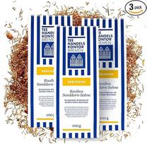 Aukštos kokybės "Rooibos" arbata palaidai | Elegantiška palaidoji raudonųjų krūmų arbata | 3 x 100 g palaidos "Rooibos" arbatos | Rooibos šaltalankių kremas | TEE HANDELSKONTOR BREMEN