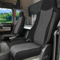 Automobilio sėdynių užvalkalai 2015-2020 m. Man TGX TGL TGM TGS Sunkvežimių sėdynių užvalkalai Automobilių sėdynių užvalkalai juodos ir tamsiai pilkos spalvos