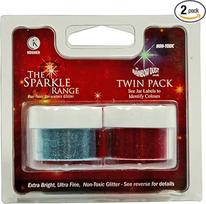 bakeryteam Rainbow Dust The Sparkle Range dekoracijų blizgučių rinkinys mėlyna + raudona (10g)