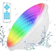 Baseino LED lemputė PAR56 baseino apšvietimas, 54 W baseino apšvietimas, povandeninis prožektorius IP68 vandeniui atsparus baseino šviestuvas su nuotolinio valdymo pulteliu, reguliuojamas RGB baseino apšvietimas, tvenkinio apšvietimas, šeimos baseinas