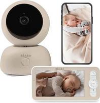 BÉABA, kūdikių monitorius 2 in 1 su ekranu ir mobiliąja programėle, HD kamera su 360° pasukimu, naktinio matymo funkcija, "Walkie Talkie", "Lullabies", temperatūros ir drėgmės kontrolė, "Zen Premium", garsas