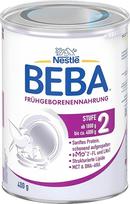 BEBA Neišnešiotų kūdikių maistas 2 lygio - neišnešiotiems kūdikiams po išrašymo iš klinikos, kūdikių maistas, kūdikių pieno milteliai, 1 pakuotė (1 x 400 g)