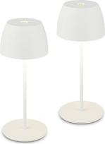 BRILONER - 2 mini LED stalinių šviestuvų rinkinys Belaidis IP44 su jutikliniu valdymu, be galo reguliuojamas, keičiama baterija ir šviesos šaltinis, naktinis šviestuvas, dekoratyvinis šviestuvas, LED šviestuvas, stalinis šviestuvas su baterija, lauko švie