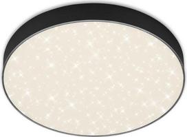 BRILONER - LED lubų šviestuvas su žvaigždėtu dangumi, be rėmelio, neutralios baltos šviesos spalvos, LED šviestuvas, lubų šviestuvas, svetainės šviestuvas, miegamojo šviestuvas, virtuvės šviestuvas, 28,7 x 3,6 cm, juodas