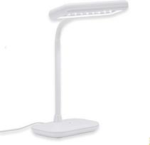 BRILONER - LED stalinė lempa su įjungimo / išjungimo jungikliu, pasukama, šaltos baltos spalvos šviesa, stalinė lempa, naktinė lempa, stalinė lempa, dekoratyvinė lempa, biuro lempa, skaitymo lempa, lova, 44 x 23 x 12 cm, balta