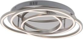 BRILONER Leuchten LED lubinis šviestuvas, reguliuojamas su atminties funkcija, 60 W, 4800 liumenų, 3000 kelvinų, chromuotas aliuminis, 546 x 95 mm (DxH)