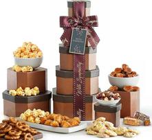 Broadway Basketeers Trauergeschenk Korb Turm - Trauerkorb, Todesfürsorge Paket, Pflege und Trost Essen Lieferung zum Verlust Ihrer Lieben