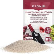 Browin 400404 Mielės + maistinė druska + pektinazė vaisiniams vynams 50 L Aromatinis Bayanus Multicomplex pradinis rinkinys vynui, 40 g