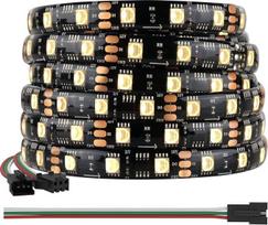 BTF-LIGHTING 5050SMD WS2814 RGBW 4-in-1 IC adresuojamas LED juosta RGB+šilta balta 5M 60LEDs/m DC12V juoda PCB IP65 atsparus vandeniui Dreamcolor lauko vidaus namų apdaila DIY projektas (tik juosta)