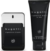bugatti signature black vyriškų kvepalų dovanų rinkinys, tualetinis vanduo 100 ml + dušo želė 200 ml, mediniai vyriški kvepalai, dovanų dėžutė, kvepalų ir dušo želės rinkinys vyrams, elegantiškas, sportiškas, aromatingas