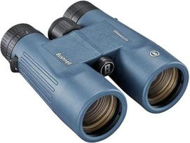 Bushnell - H2O 2 - Binokliai - 10x42 tamsiai mėlyni - Stogo kraštas - Su daugiasluoksne danga - Atsparūs vandeniui / apsaugantys nuo rūko - Pasukami akių skydeliai - Vandens sportas - Valtys - 150142R