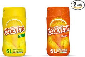Cedevita Citrinų/Cedevita apelsinų momentinių vitaminų dušo milteliai 2 x 455 g padaro 12 L sulčių be alkoholio
