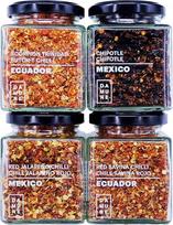 Čili dribsniai: Chili Habanero Red Savina dribsniai - 50g, Chili Habanero Scorpion Trinidad Butch T dribsniai - 60g.
