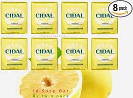 CIDAL antibakterinis muilas su greipfrutų ekstraktu (16 x 100 g batonėlių) 8 dvigubos pakuotės