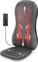 COMFIER Massagesitzauflage mit Wärme, 2D/3D Shiatsu Massageauflage für Schulter und Rücken, Rückenmassagematte mit Wärmefunktion und Vibrationsfunktion, Geschenke für Männer/Frauen/Mama/Papa