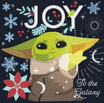 CRYSTAL ART Grogu Joy to the Galaxy (Star Wars) 7 x 7 colių kortelė
