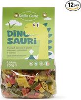 Dalla Costa Tricolor Dinosaur Makaronai su pomidorais ir špinatais Ekonominė pakuotė 12 x 250 g