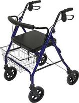 DAYS Heavy Duty Bariatric Rollator, mažas, mobilumo pagalba, mobilumo vaikštynė ir poilsio sėdynė pagyvenusiems žmonėms, neįgaliesiems, vaikščiojimo stabilizatorius, keturi ratai, mažas