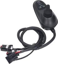 DC24V 50A Joystick valdiklis elektriniams vežimėliams su elektromagnetiniu stabdžiu ir kištuku, motorizuotas elektrinis neįgaliųjų vežimėlis Mobilumo pagalba ir šepečio valdiklis