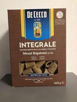 De Cecco Mezzi Rigatoni Integrali Makaronai 26 viso grūdo itališki makaronai, 500 g, 5 vnt.