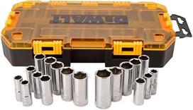 DEWALT DWMT73812 "Tough Box" įrankių rinkinys, 3/8'' pavarų rinkinys, 20 vnt.