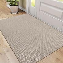 DEXI Dirt Trapper Mat Indoor 90 x 140 cm, neslystantis kilimėlis, skalbiamas, sugeriantis durų kilimėlis, plonas durų kilimėlis, kilimėlis prieangiui ir prieškambariui, smėlio spalvos