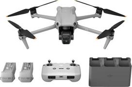 DJI Air 3 Fly More Combo su nuotolinio valdymo pulteliu DJI RC-N2 dronas su kamera suaugusiesiems, 4K HDR, 2 pagrindinės kameros (vidutinio teleskopinio / plataus kampo kamera), 46 min. Maksimalus skrydžio laikas, 48 MP, O4, 2 papildomi akumuliatoriai