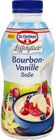 Dr. Oetker Bourbon-Vanille-Soße 500 ml ungekühlt, 10er Pack fertige Vanillesoße in der 500 ml Flasche, cremige Textur und feines Vanillearoma, Vanille-Dessert Soße ohne Kochen ist sofort servierfertig