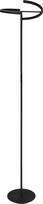 EGLO Castelpoto LED Floor Lamp, Living Room Touch Dimmable Swivel Floor Lamp, Reading Lamp Made of Steel in Black, Warm White, 180 cm