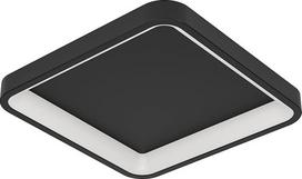 EGLO connect.z Išmanusis namų LED lubų šviestuvas Loretello-Z, reguliuojamas ZigBee, matinis, programėlė ir valdymas balsu Alexa, šiltai baltas/šaltai baltas, RGB, juodas, 35 x 35 cm