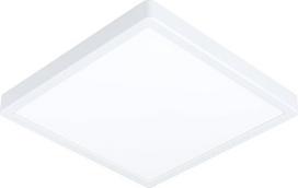 EGLO connect.z Fueva-Z Smart Home LED vonios kambario lubų šviestuvas L x W 28,5 cm, "ZigBee" programėlė ir valdymas balsu "Alexa", šviesos spalva (šilta balta / šalta balta), reguliuojamas apšvietimas, aliuminio paviršinis šviestuvas, baltas, IP44