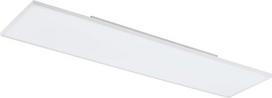 EGLO Turcona lubų šviestuvas, LED skydelis iš metalo ir plastiko, baltas berėmis lubų šviestuvas, lubų apšvietimas, šilta balta spalva, prieškambario šviestuvas, lubos 120 x 30 cm