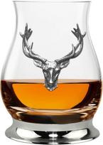 English Pewter Company Glencairn WGP002 Stag Head Whisky Glass, 350 ml